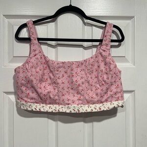 Blogilates Floral Pink Sports Bra
